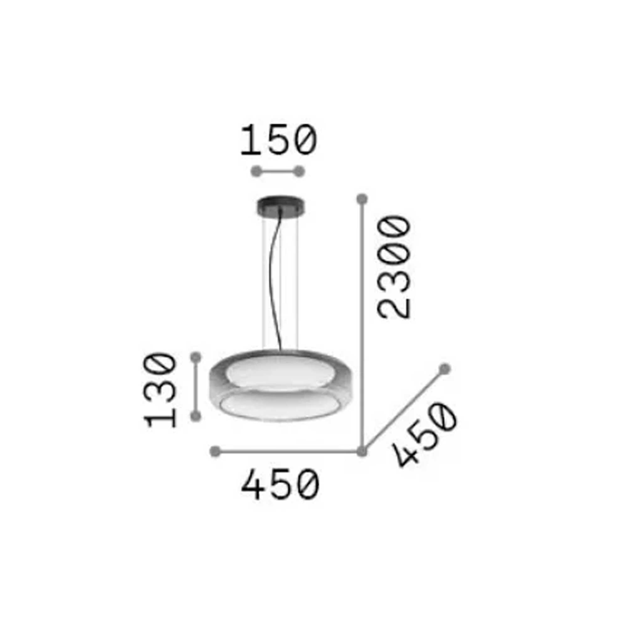 Ideal Lux Topico LED závěsné svítidlo