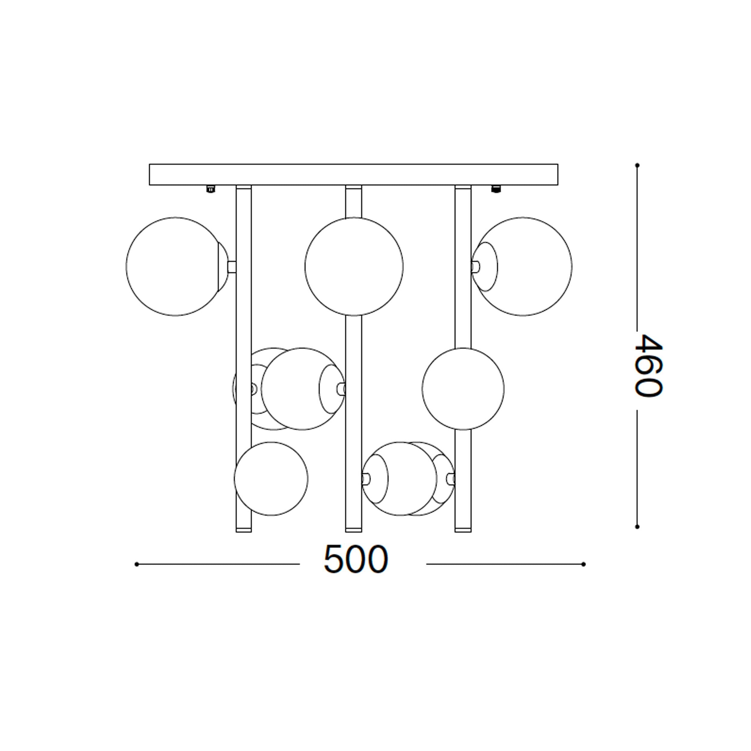 Ideal lux Perlage G9 závesné stropné svietidlo
