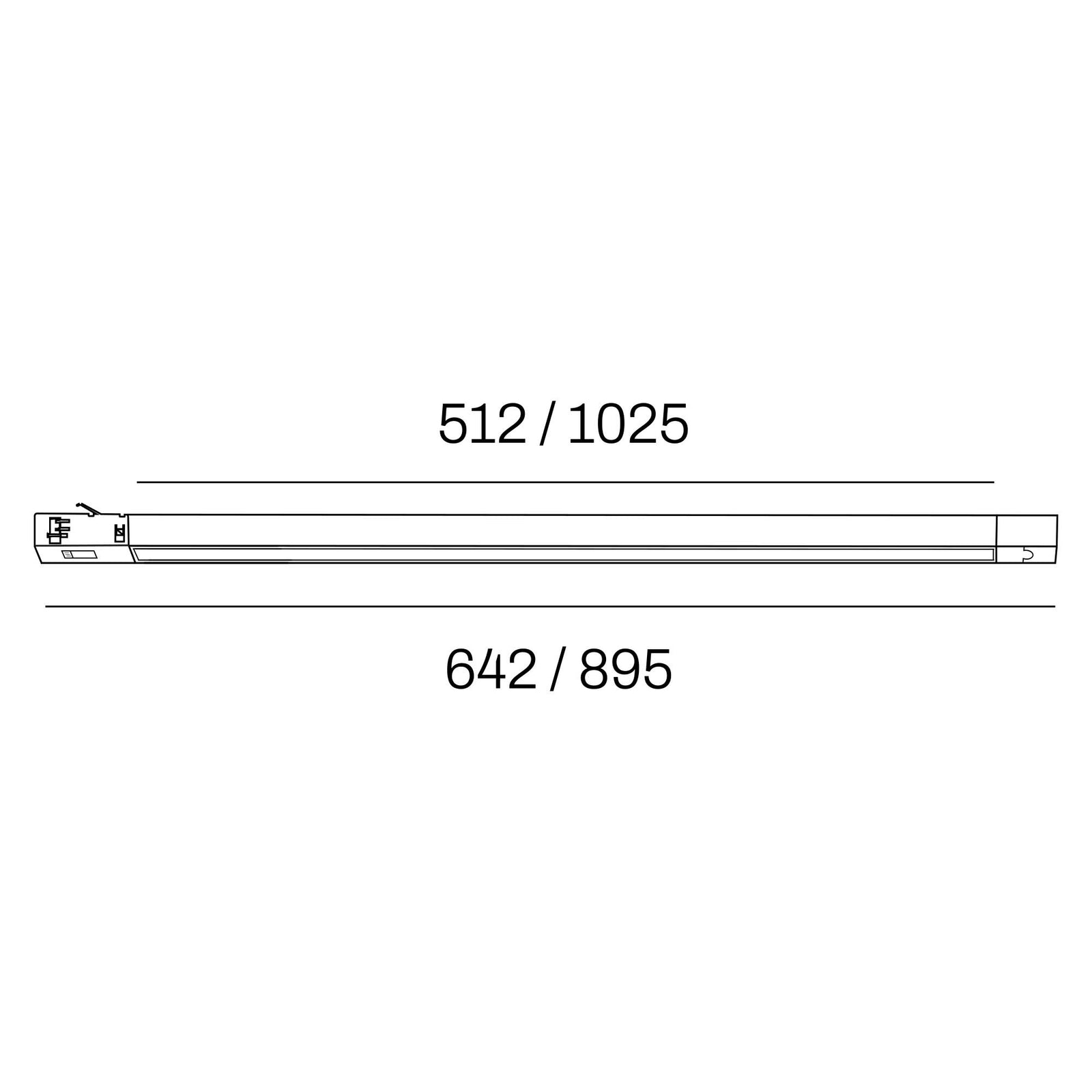 Internova Linea Invi LED prizmatické svítidlo pro 3F lištu