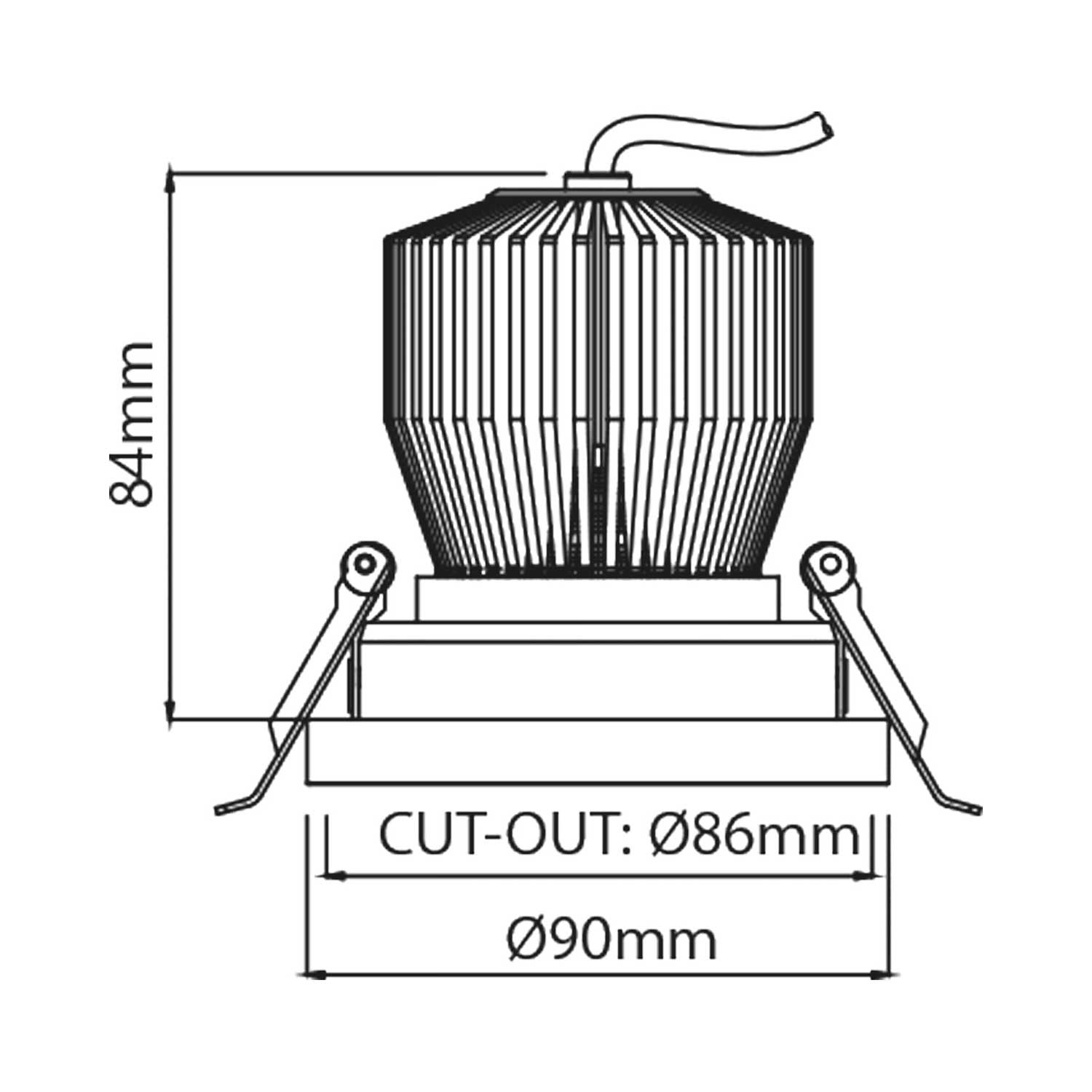 KARIZMA luce Bordo LED zápustné svítidlo bílé