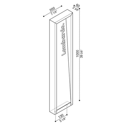 Lombardo Arke FULL Code LED vonkajšie stĺpové svietidlo IP66 AC DIRECT