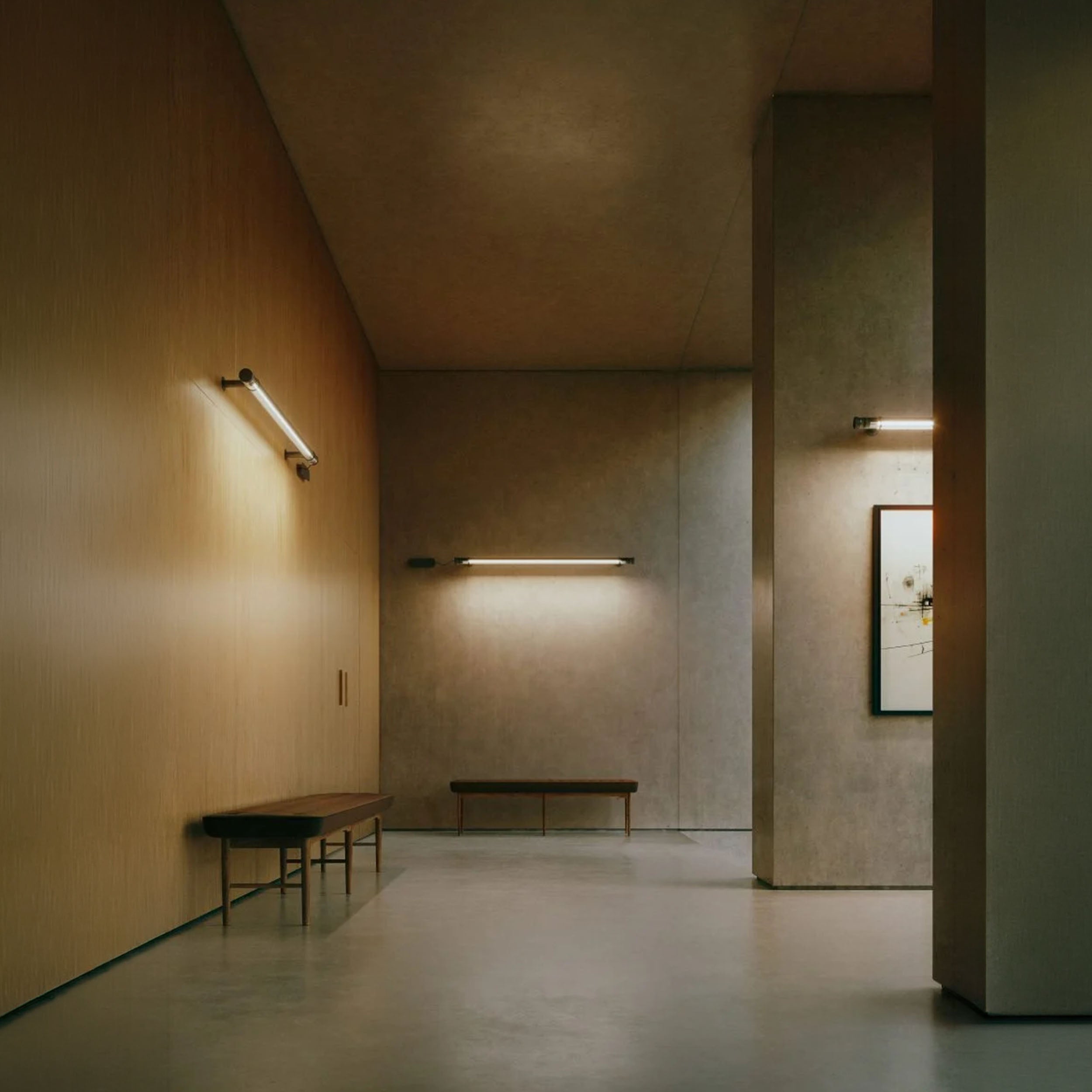 Marset Fris LED čierne nástenné svietidlo s káblom