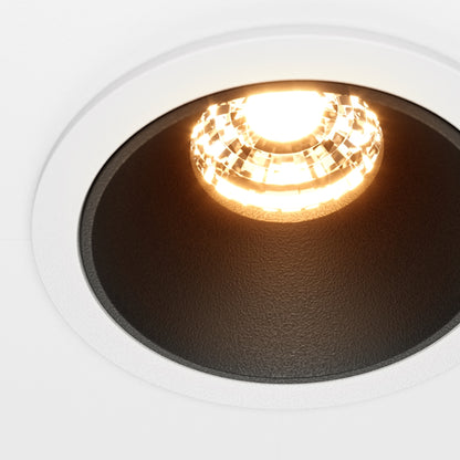 Maytoni downlight Alfa LED 36° zapustené kruhové svietidlo čierne