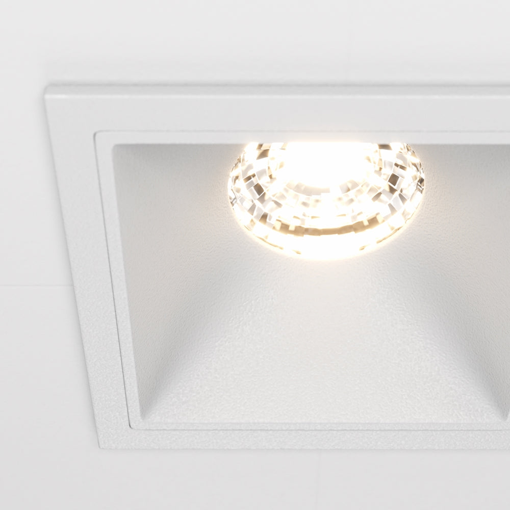Maytoni downlight Alfa LED 10W 36° zapustené štvorcové svietidlo biele