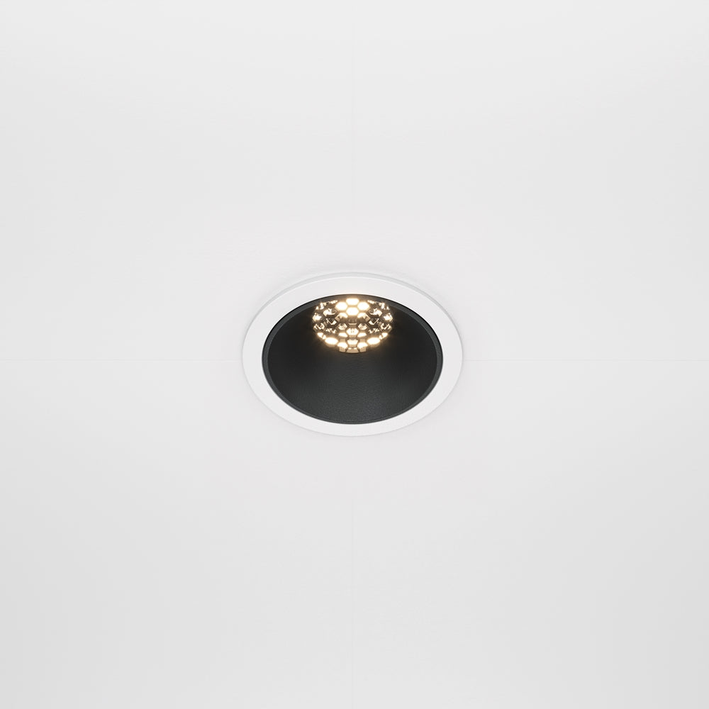 Maytoni downlight Alfa LED 36° zapustené kruhové svietidlo čierne