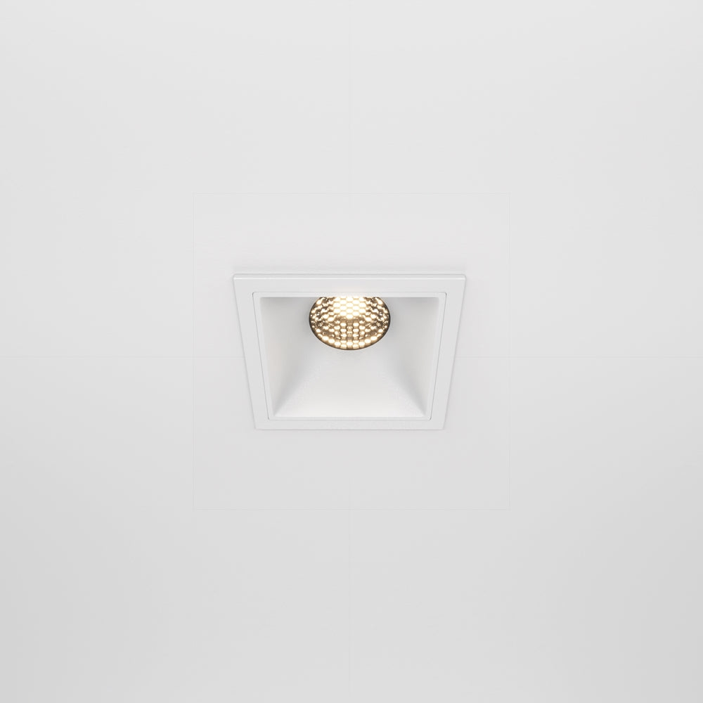 Maytoni downlight Alfa LED 10W 36° zapustené štvorcové svietidlo biele