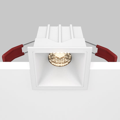 Maytoni downlight Alfa LED 10W 36° zapustené štvorcové svietidlo biele
