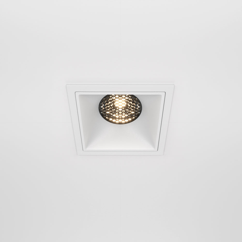 Maytoni downlight Alfa LED 15W 36° zapustené štvorcové svietidlo biele
