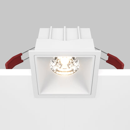 Maytoni downlight Alfa LED 15W 36° zapustené štvorcové svietidlo biele