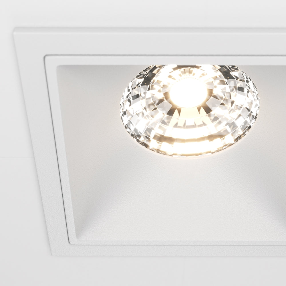 Maytoni downlight Alfa LED 15W 36° zapustené štvorcové svietidlo biele