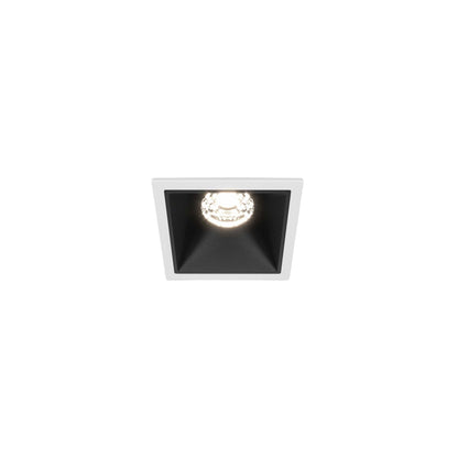 Maytoni downlight Alfa LED 10W 36° zapustiteľné štvorcové svietidlo čierne