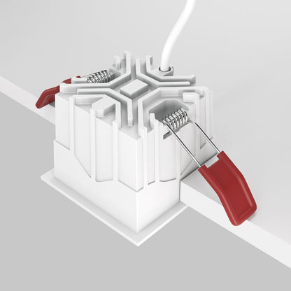 Maytoni downlight Alfa LED 10W 36° zapustiteľné štvorcové svietidlo čierne