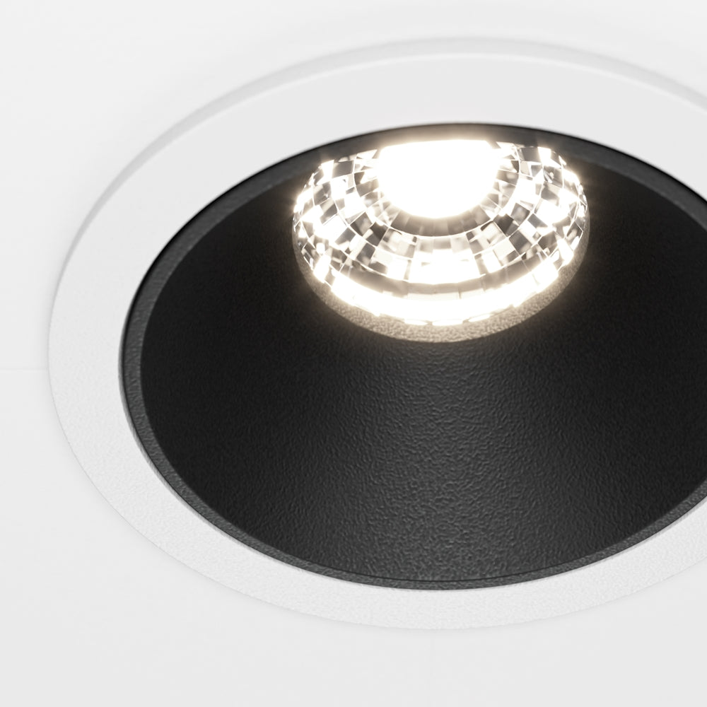 Maytoni downlight Alfa LED 36° zapustené kruhové svietidlo čierne