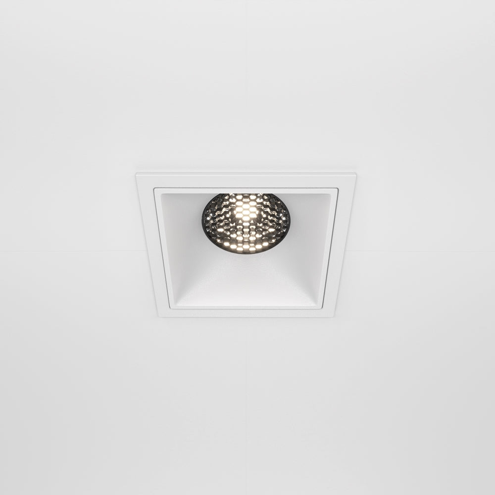 Maytoni downlight Alfa LED 15W 36° zapustené štvorcové svietidlo biele
