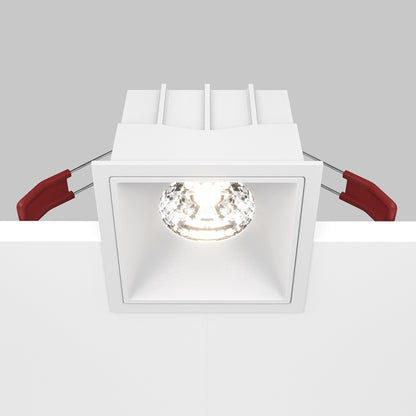 Maytoni downlight Alfa LED 15W 36° zapustené štvorcové svietidlo biele