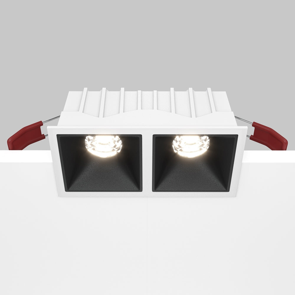 Maytoni downlight Alfa LED 10W 36° zapustiteľné štvorcové svietidlo čierne