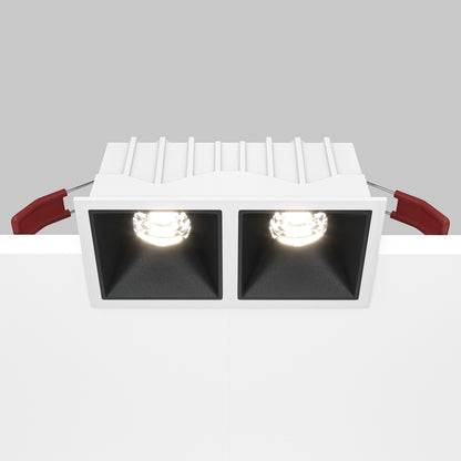 Maytoni downlight Alfa LED 10W 36° zapustiteľné štvorcové svietidlo čierne