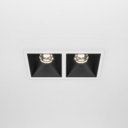 Maytoni downlight Alfa LED 10W 36° zapustiteľné štvorcové svietidlo čierne