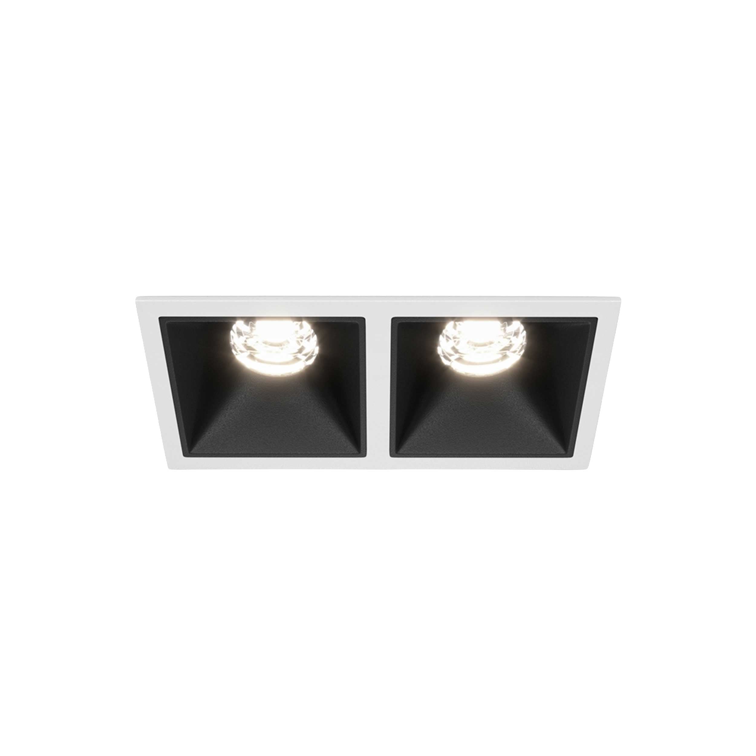 Maytoni downlight Alfa LED 10W 36° zapustiteľné štvorcové svietidlo čierne