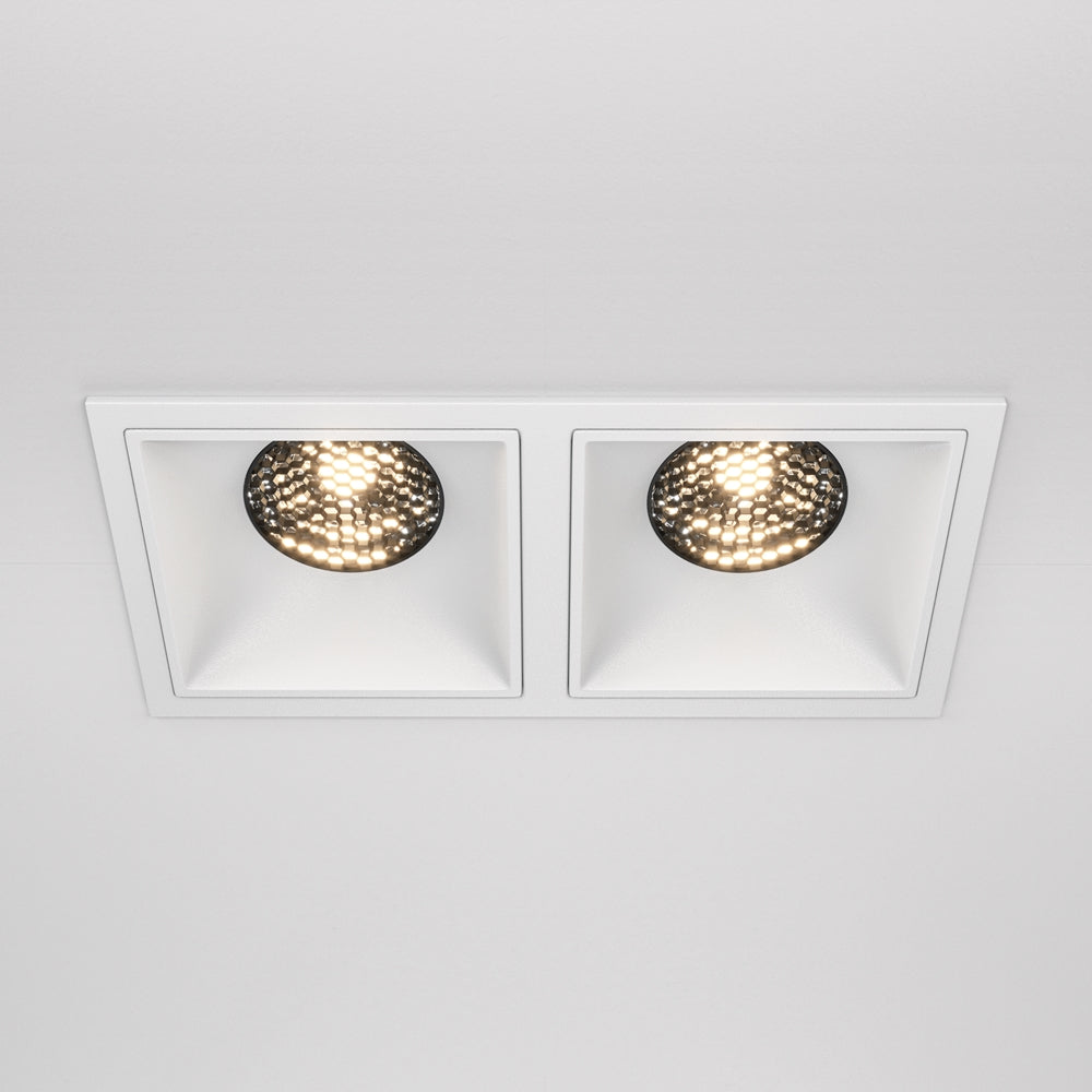 Maytoni downlight Alfa LED 15W 36° zapustené štvorcové svietidlo biele