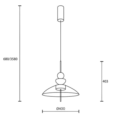 Maytoni Bangkok LED závesné svietidlo