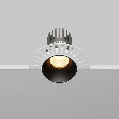 Maytoni downlight Dip LED 50° zapustené kruhové svietidlo čierne