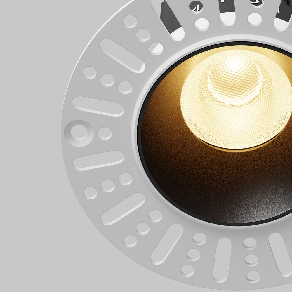 Maytoni downlight Dip LED 50° zapustené kruhové svietidlo čierne