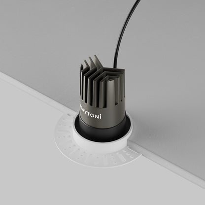 Maytoni downlight Dip LED 50° zapustené kruhové svietidlo čierne