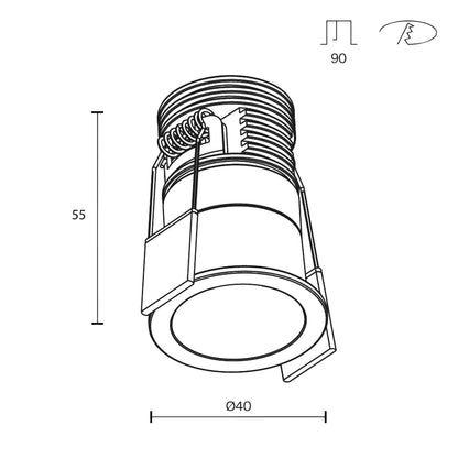 Maytoni downlight Minor LED 24° zapustené kruhové svietidlo