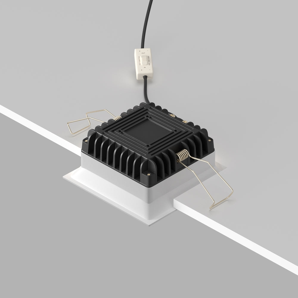Maytoni downlight Okno LED 100° zapustiteľné štvorcové svietidlo