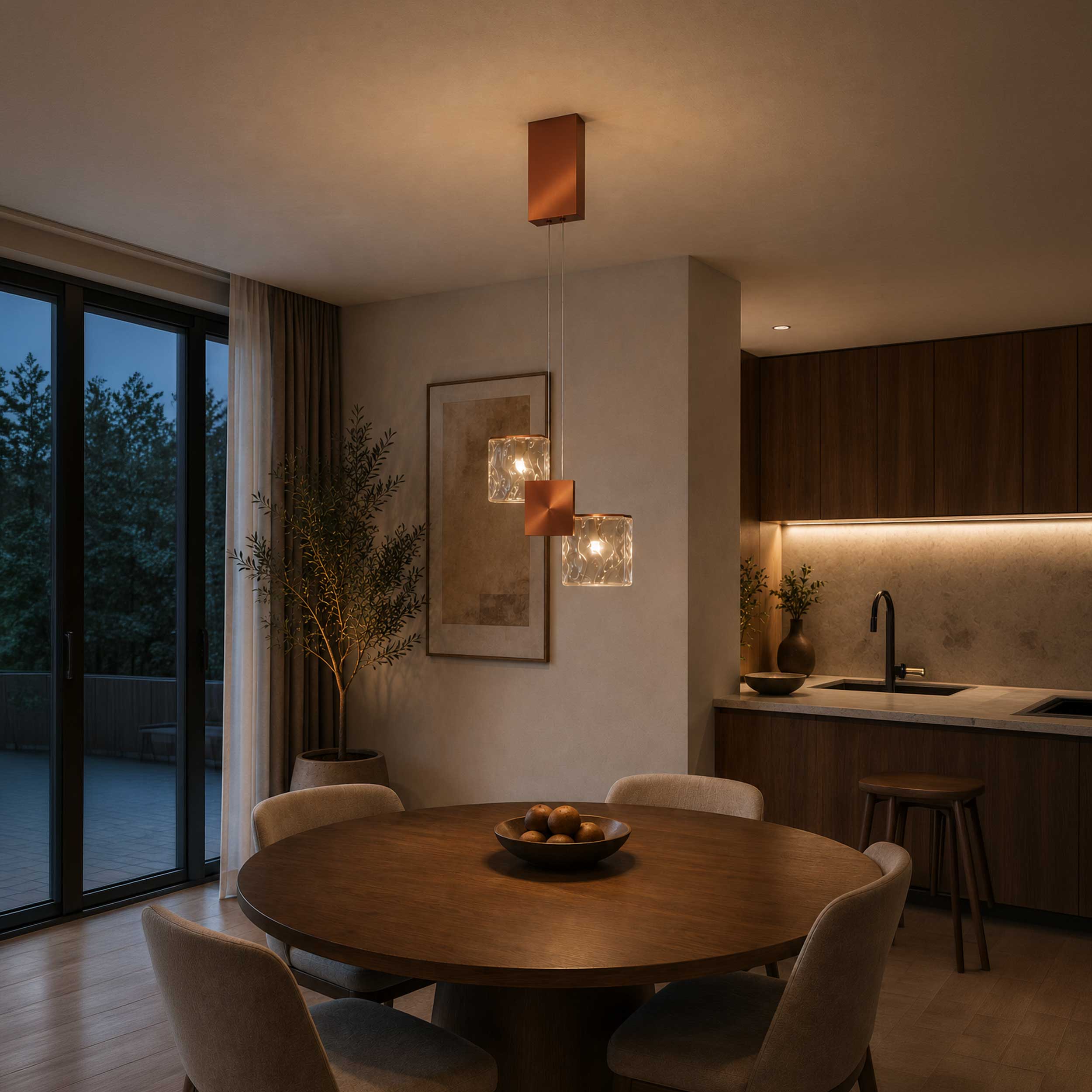 Maytoni Quadro LED závesné svietidlo
