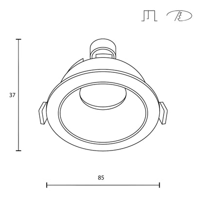 Maytoni downlight Share GU10 zapustené kruhové svietidlo