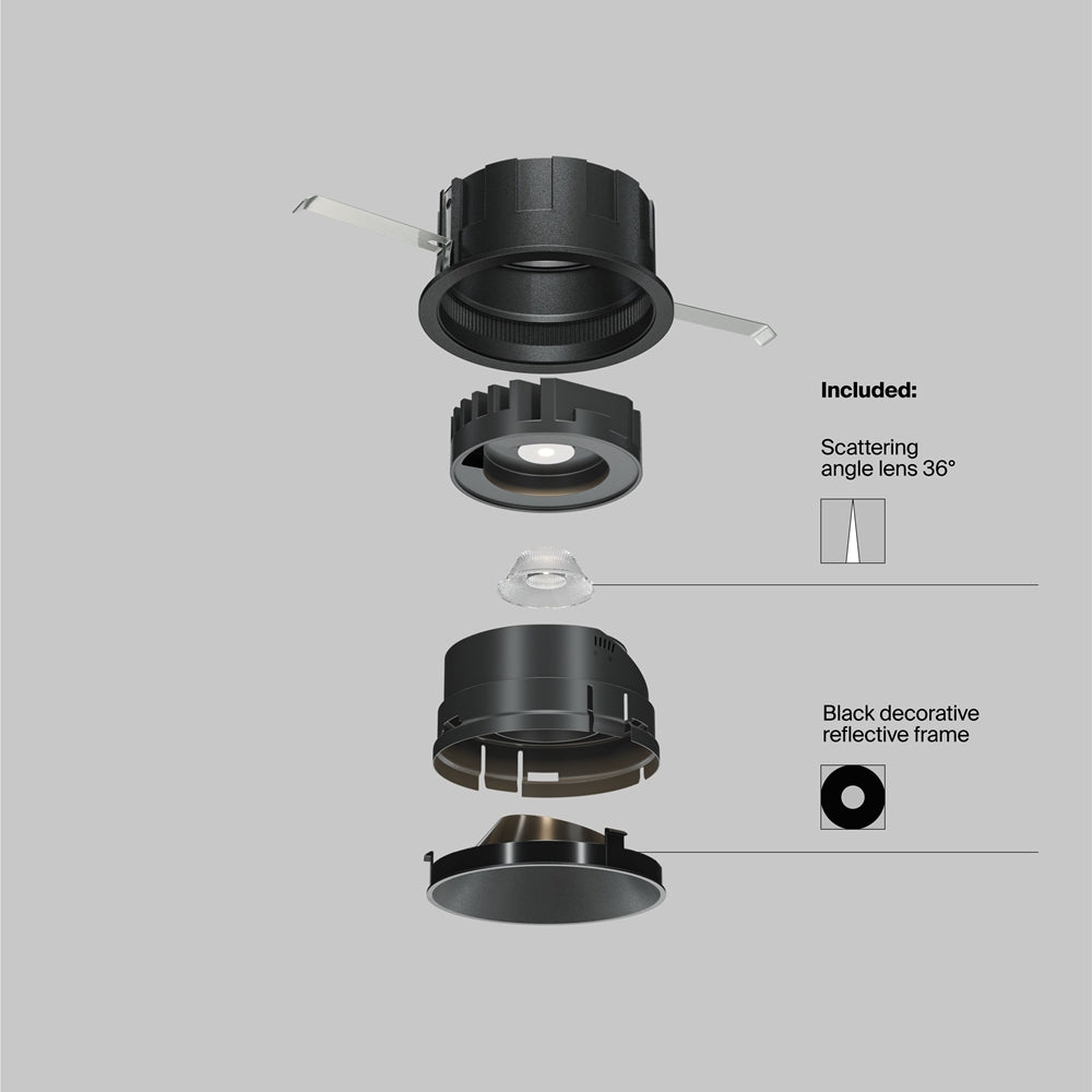 Maytoni downlight Wise LED 36° zapustené kruhové svietidlo
