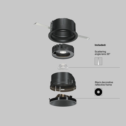 Maytoni downlight Wise LED 36° zapustené kruhové svietidlo