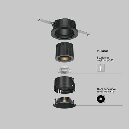 Maytoni downlight Wise LED 36° zapustené kruhové svietidlo