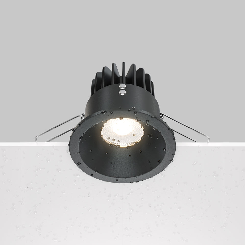 Maytoni downlight Zoom LED 60° zapustené kruhové svietidlo čierne
