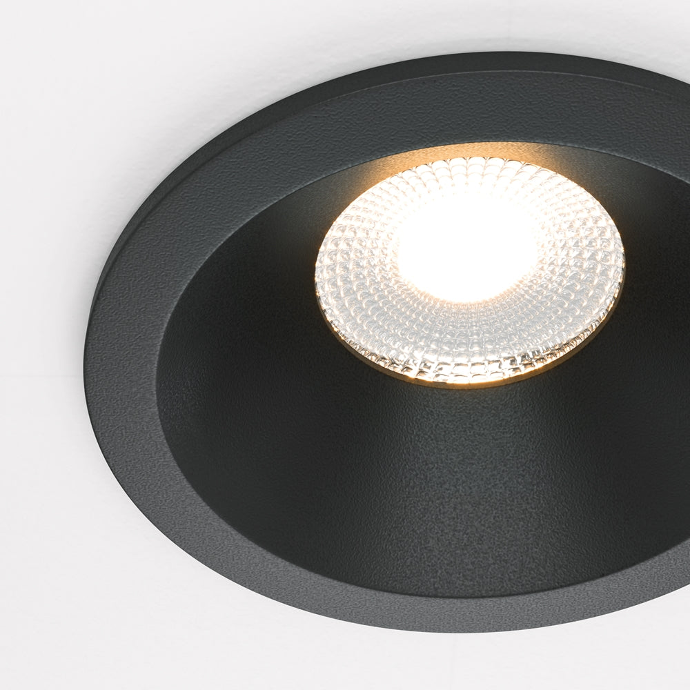 Maytoni downlight Zoom LED 60° zapustené kruhové svietidlo čierne
