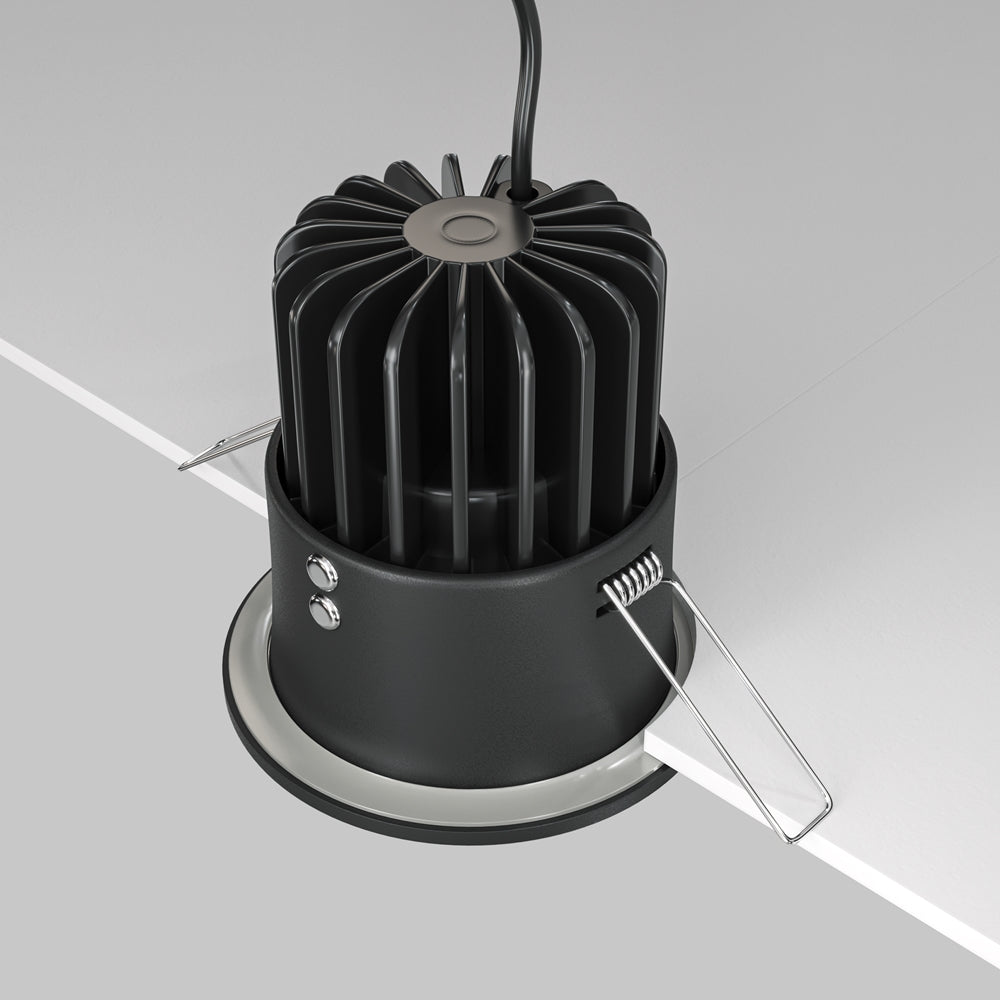 Maytoni downlight Zoom LED 60° zapustené kruhové svietidlo čierne