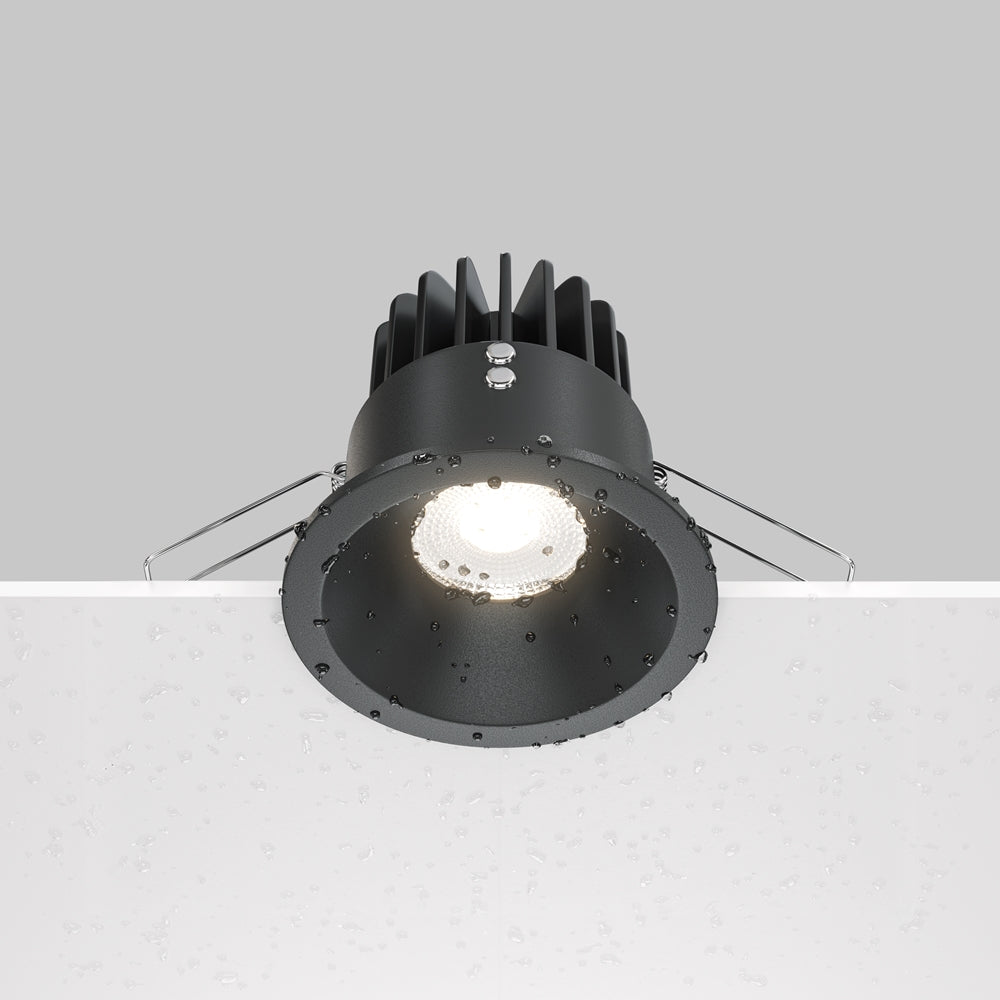 Maytoni downlight Zoom LED 60° zapustené kruhové svietidlo čierne