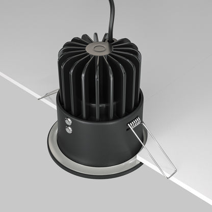Maytoni downlight Zoom LED 60° zapustené kruhové svietidlo čierne