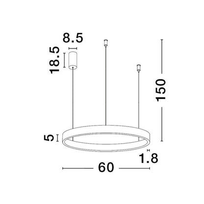 Závesné svietidlo Nova Luce Elowen LED