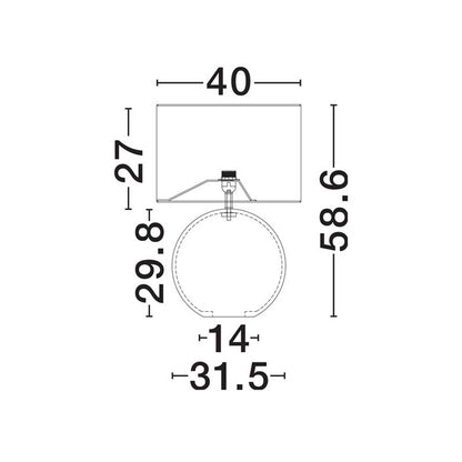Nova Luce Ever E27 stolní svítidlo
