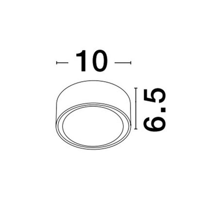 Nova Luce Focus GX53 stropní svítidlo IP54
