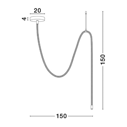 Nova Luce Ilane LED lanové závěsné svítidlo