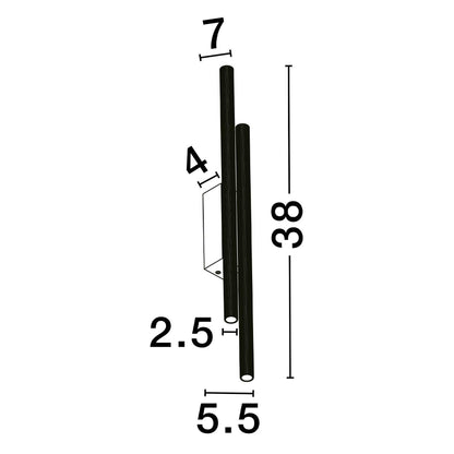 Nova Luce Paron LED nástěnné svítidlo