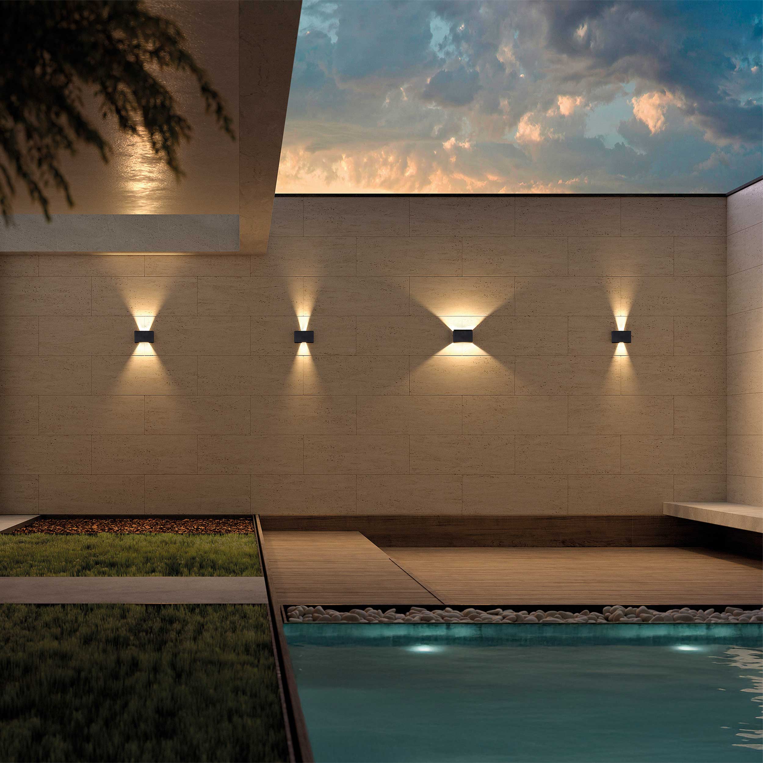 LED svietidlo Dopo Beam 180 up/down IP65