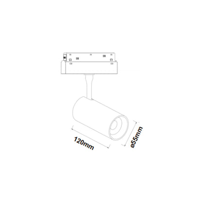 Magneto LED svítidlo pro 48V lištu