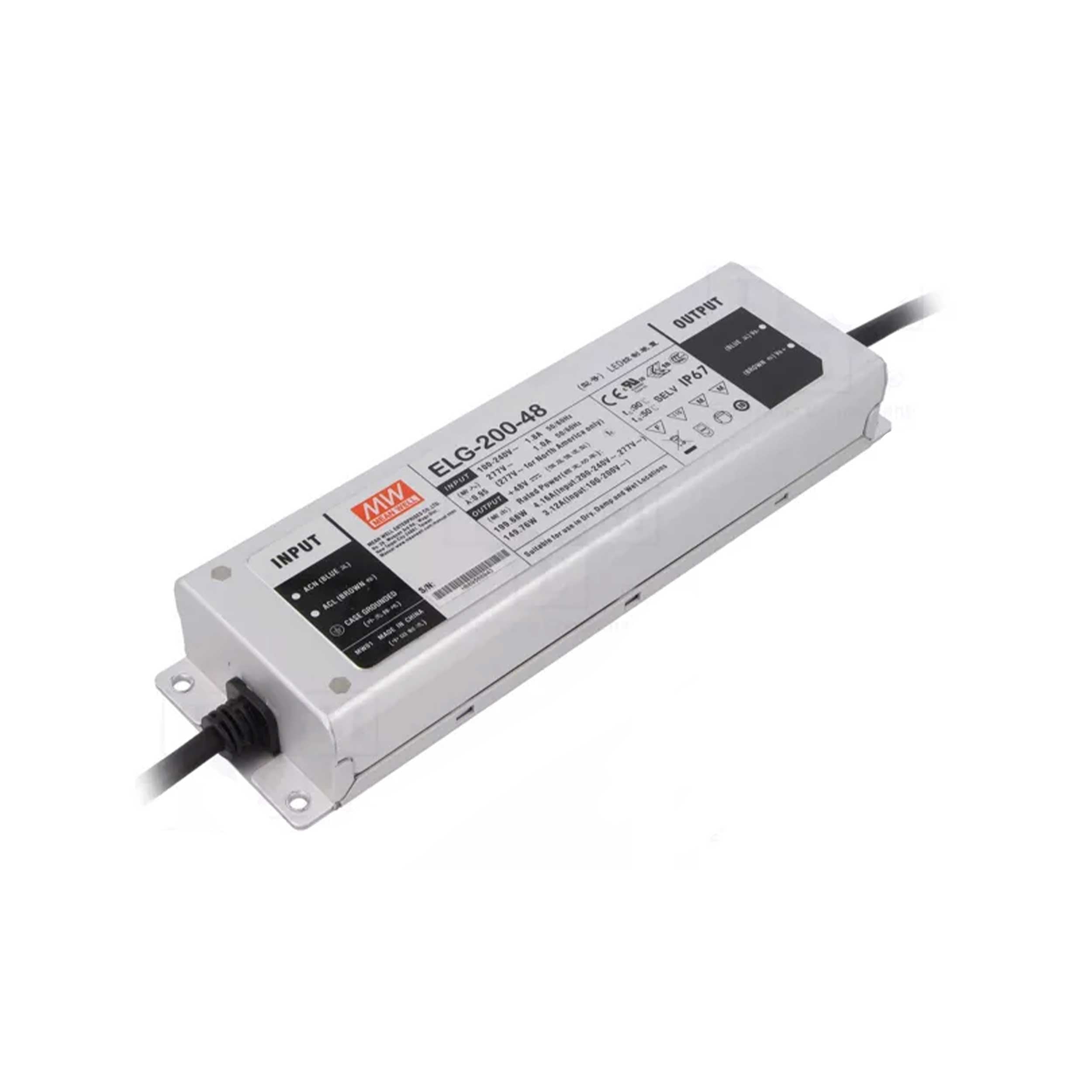 Spínaný napájací zdroj - ELG-200-48 Mean Well IP67
