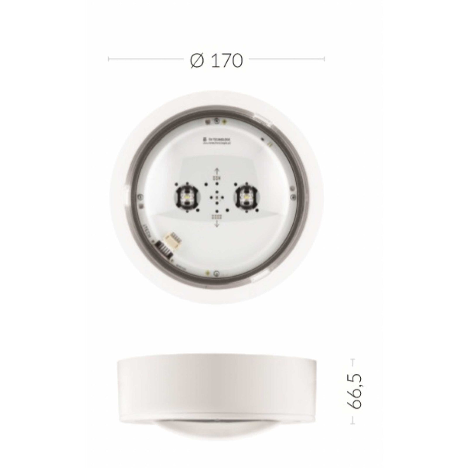 TM.ITECH M1 60 NM W protipanické núdzové osvetlenie IP65