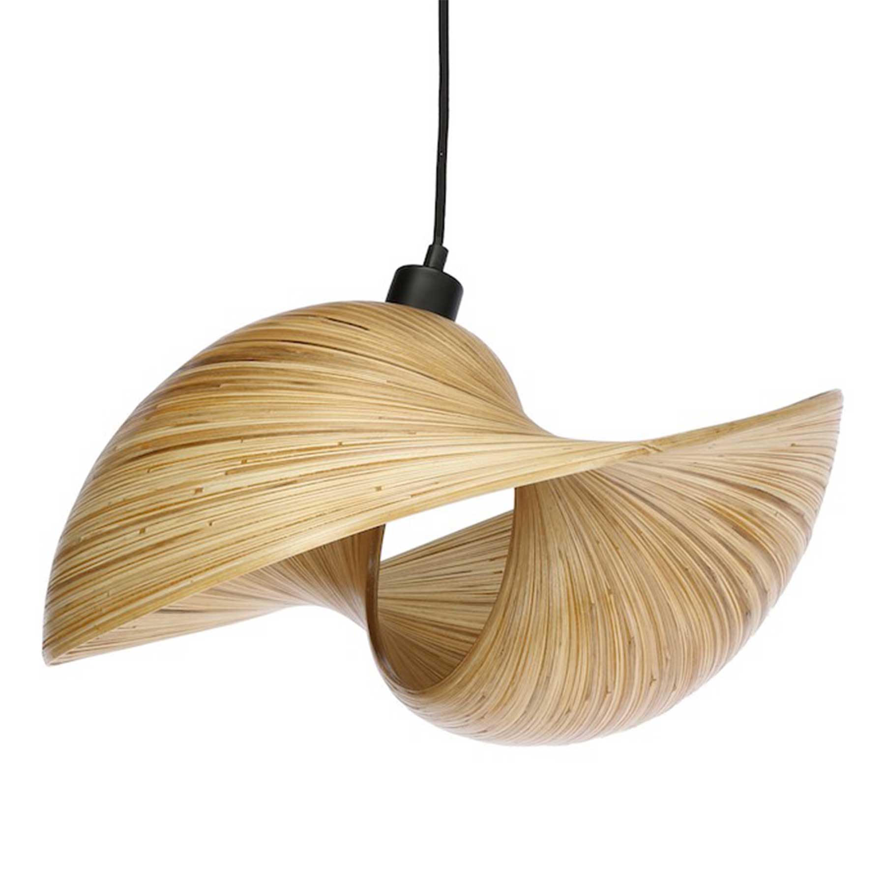 TD Lamps Bamboo E27 bambusové závěsné svítidlo